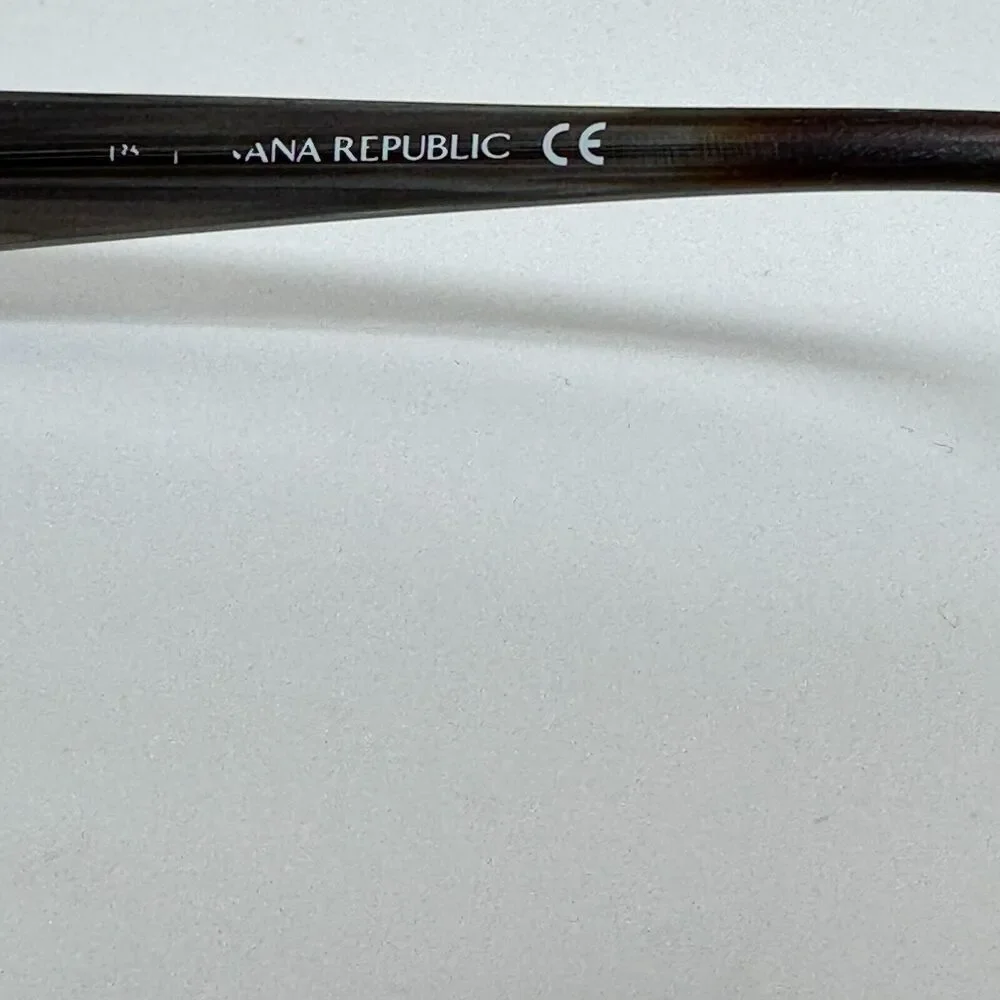 Banana Republic Aria Black 0003 Semi Rim Metal Eyeglasses Frame 50-17-135 H14569